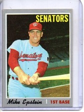 1970 TOPPS #235 MIKE EPSTEIN WASHINGTON SENATORS