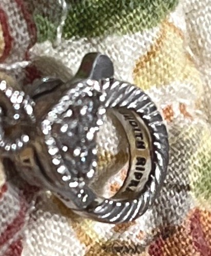 Judith Ripka Blume, Schmetterling Herz Charm Sterlingsilber 0,925 wunderschön! - Bild 9 von 11