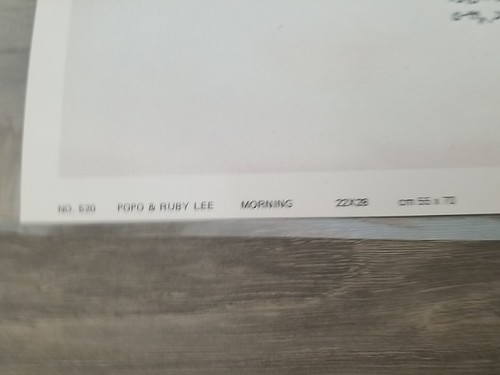22" X 28" Litho Print by Popo & Ruby Lee Ira Roberts Publishing MORNING - Picture 4 of 6