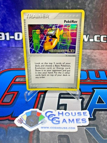 Pokemon TCG - PokeNav Trainer 81/106 EX Emerald - Reverse Holo Stamped*CCGHouse* - Bild 1 von 3
