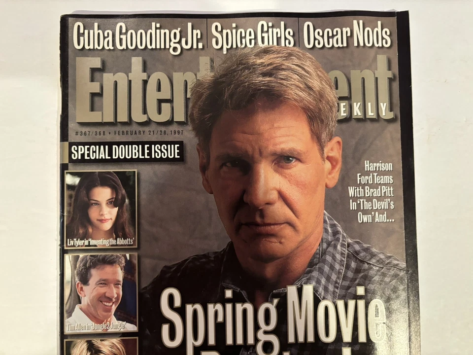 Entertainment Weekly 367/368 Feb 1997 Harrison Ford Spice Girls Cuba Gooding Jr. - Image 2 of 4