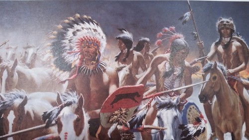 FRANK MCCARTHY, Breaking Moonlit Silence, Sioux Indians, ARTIST PROOF Print  - Bild 2 von 3