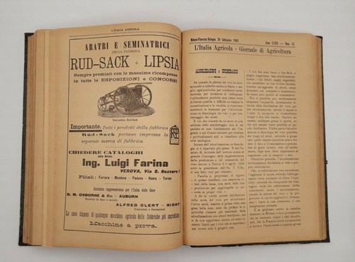 L'ITALIA  AGRICOLA Giornale di Agricoltura Annata completa rilegata 1902 24 num. - Picture 8 of 9