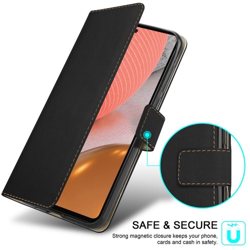 Pour Samsung Galaxy A13 A33 A53 5G A03S Core A52S Étui En Cuir Avec Support - Photo 4 sur 21