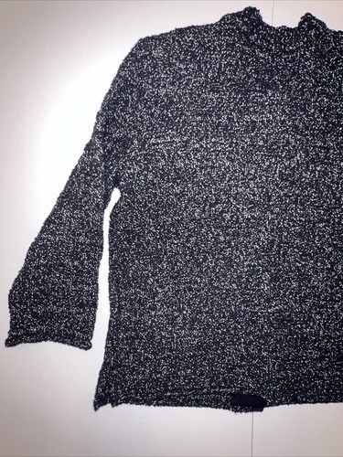 Ann Taylor Cardigan Sweater Women’s Black White Button Front Pockets Small - Picture 12 of 13