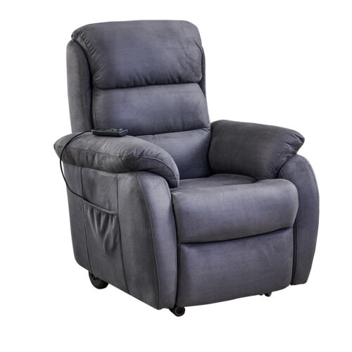 Single Recliner Arm Chair Remote Control Wheelchair Lounge Remote Control Grey - Picture 2 of 8