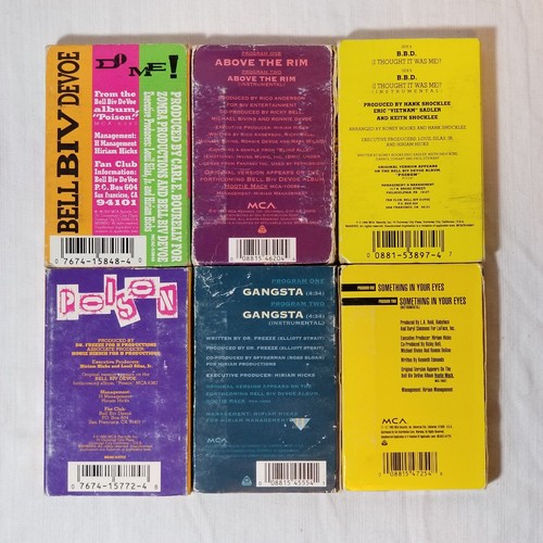 Bell Biv Devoe BBD 6 Cassette Single Cassingle LOT New Edition NOT CD 12" Vinyl - Picture 2 of 8