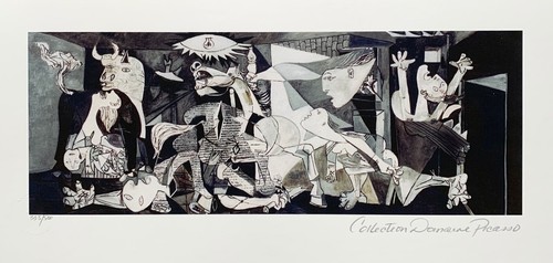 Pablo Picasso GUERNICA Nachlass signiert gestempelt & nummeriert Giclée Kunst 8" x 16" - Bild 1 von 5