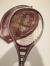 Prince Classic II metal tennis racquet Over Size, 4 1/2, cover, Super Clean
