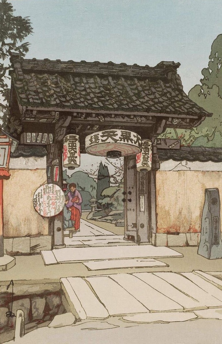 Silk Canvas Art Paint Landscape Ukiyoe Japanese Poster Wall