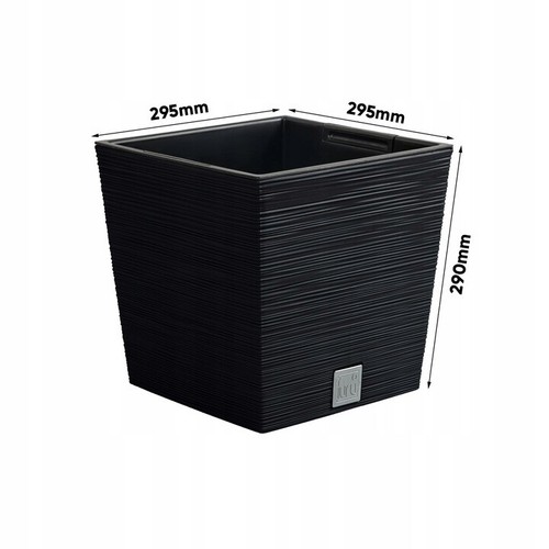 Quadratischer FURU-Stil Look Pflanzgefäß hohe Blumen Pflanztopf Innen Außen Garten Dekor - Bild 10 von 31