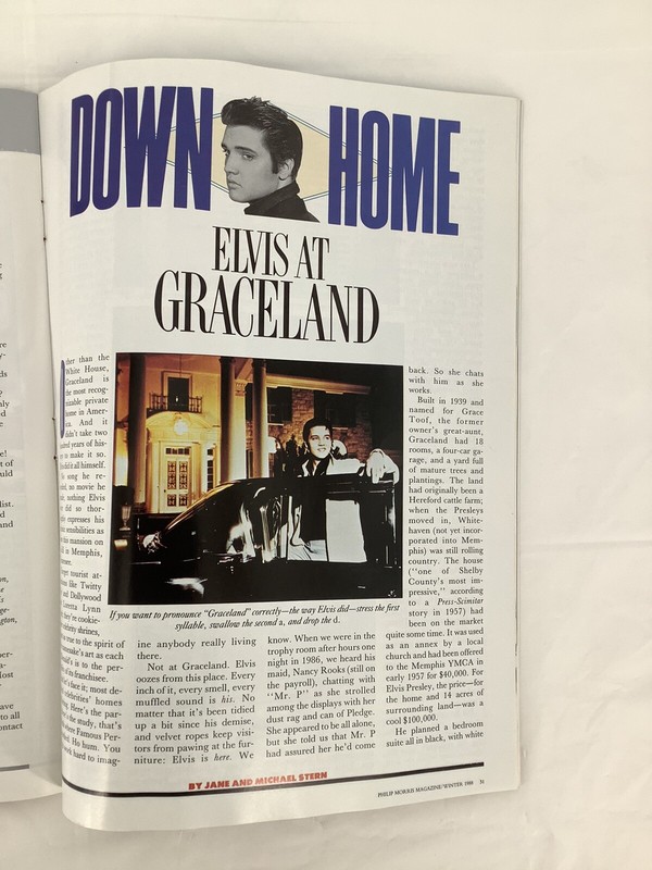 PHILIP MORRIS Magazine, WINTER 1988, QUEEN IDA GUILLORY Cover, ELVIS - GRACELAND