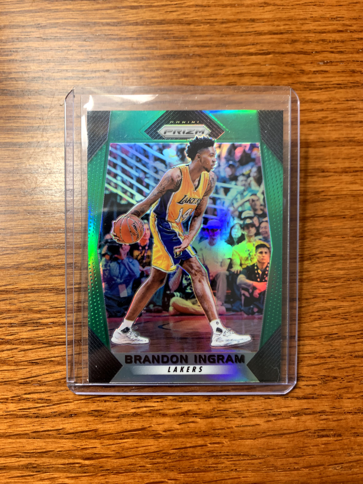 2017-18 Panini Prizm Green Prizm Brandon Ingram Los Angeles Lakers #284