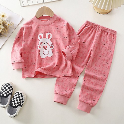 Cartoon Pajamas Kids Boy Underwear Longjohn Pyjamas BabySleepwear Toddler Pjs - Picture 14 of 59