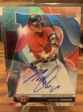 2020 Bowman's Best of Blue Refractor /150 Michael Chavis #B20-MC Auto