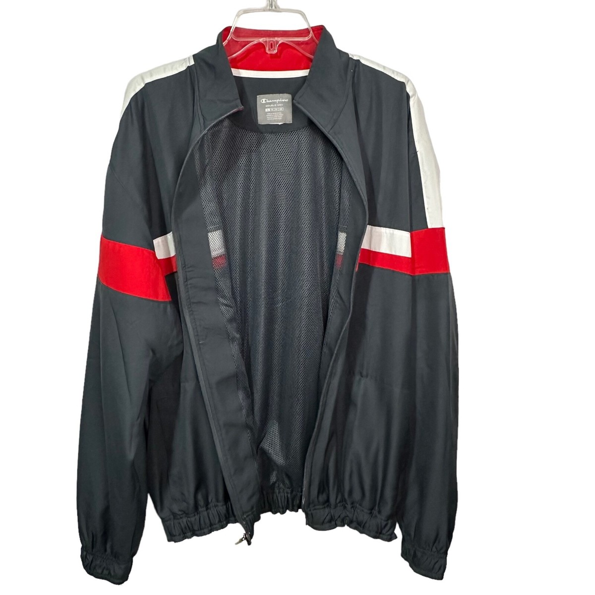 VINTAGE Champion Men's Track Jacket Size XL Full Zip Striped VINTAGE Champion Men's Track Jacket Size XL Full Zip Striped