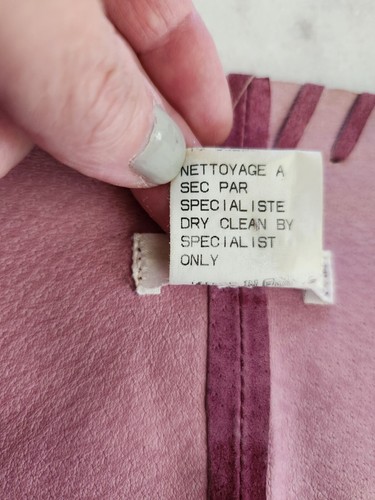 CLAUDIE PIERLOT Wildlederjacke hell lila Made in France Gr. T-2 (2-4) - Bild 12 von 12