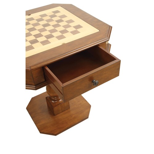 Finish Reversible Chess Checker Game Table w/Game Tray Exclude Chess Fingures - Picture 33 of 70