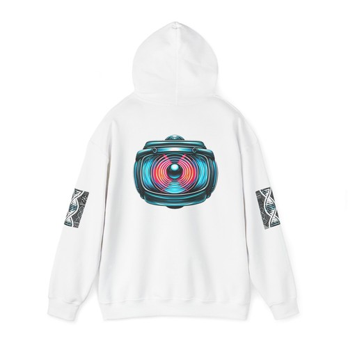 Unisex Heavy Blend™ Hooded Sweatshirt - Holo-Vision & Digital DNA Design - Picture 4 of 5