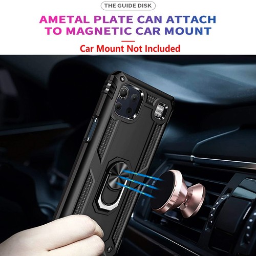 For LG K92 5G Phone Case, Metal Ring Kickstand Cover + Tempered Glass Protector - Picture 8 of 24