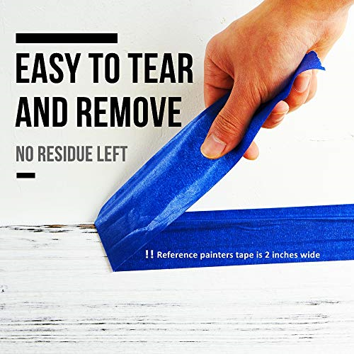 LICHAMP 10Piece Blue Painters Tape 1 inch, Blue Masking Tape Bulk