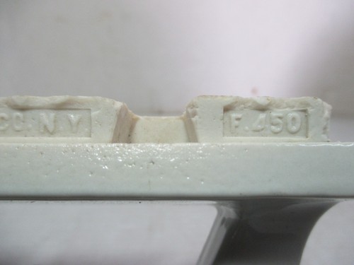 Vtg. Gray Ceramic Porcelain Wall Mount Bathtub Grab Handle Fairfacts Co. NY F450 - Picture 10 of 12