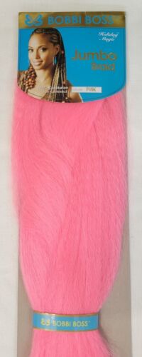 (5 PACK) BOBBI BOSS BRAIDING HAIR 100% KANEKALON JUMBO BRAID #PINK BRAND NEW - Picture 6 of 9
