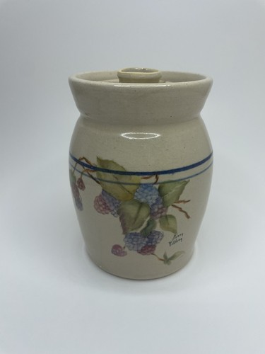 Antique Stoneware Child Crock Style Butter Churn with Lid - Picture 2 of 9