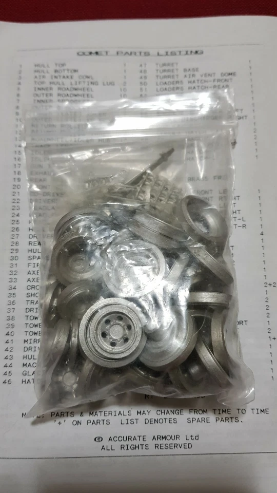 Accurate Armour K018 Comet British Heavy Cruiser Tank Scala 1:35 - Immagine 3 di 4