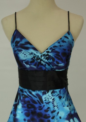 Nwt Roberta Royal Sleeveless size 7 Short Dress Formal prom $90 Animal Print - Picture 9 of 13