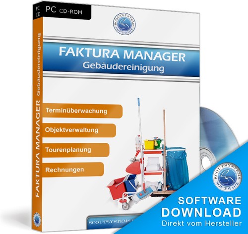 Software Programm Fensterputzer,Gebäudereiniger,Angebot,Rechnung,Mahnung,Objekte - 第 1/12 張圖片
