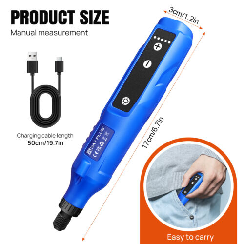 80PCS USB Cordless Rotary Tool Dremel DIY Mini Drill Engraving Pen Electric UK - Picture 3 of 22