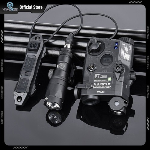 WADSN Green Laser PEQ 15 IR Fill Light M300A Weapon Lamp M600DF Flashlight Set - Picture 3 of 16