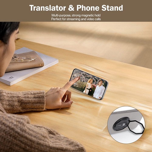 Mosstalk AI Voice Recorder Notetaker Language Translate Device Translation - Picture 7 of 8