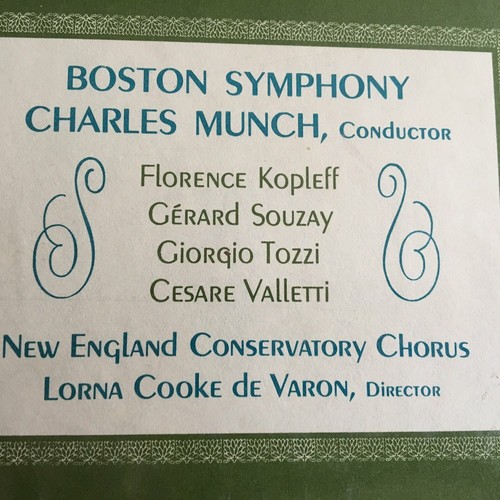 BERLIOZ L'enfance du Christ BOSTON SYMPHONY Charles Munch SEALED 2 LP RECORD BOX - Picture 3 of 5