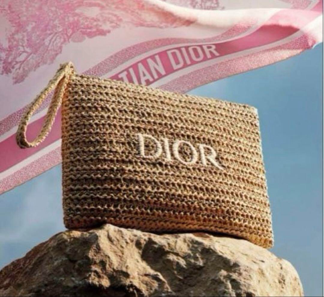 2025 Dior 刺繍ポーチ ノベルティ Christian Dior - 2025最新Diorポーチ 正規品 刺繍ポーチの通販