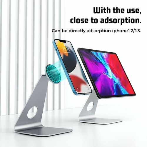 Aluminiumlegierung stabil magnetisch Schreibtisch Ständer Halterung Halter für Tablet iPhone iPad - Bild 9 von 14