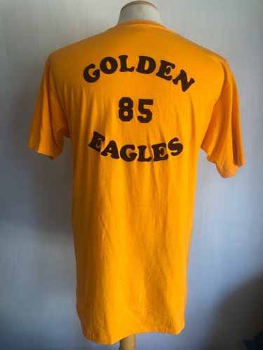 GOLDEN EAGLES 1985 JOHN Vintage 80's Sportswear Brand USA T-Shirt Size Large - Picture 3 of 7