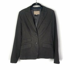 Banana Republic Blazer Dark Grey Blazer Jacket Career 2 Button Lined Size 4
