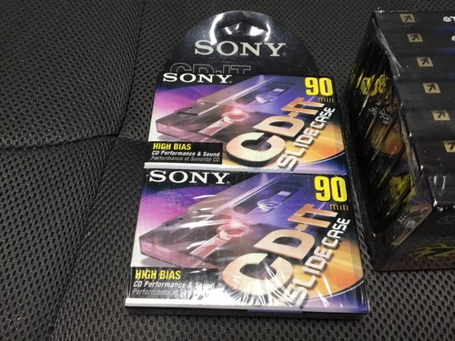 7 TDK D90 High Output Type I Cassette Audio Tapes & 2 Sony CD IT Slide Case - Picture 2 of 3