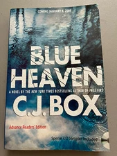 C J Box ARC Blue Heaven UNCORRECTED PROOF Advance Readers Paperback Galley