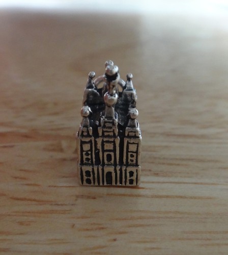 Sterling Silber 3D 11x15mm Mormonentempel in Salt Lake City Utah Charm - Bild 5 von 12