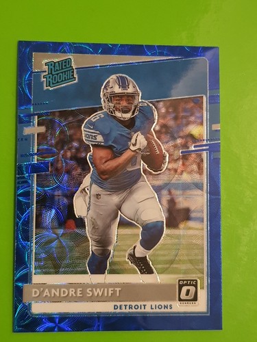 2020 Panini Donruss Optic #159 D'Andre Swift Rookie Detroit Lions Blue Scope - Picture 1 of 2