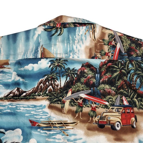 Vintage RJC Hawaiian Shirt Mens Large Multicolor Button Up Short Sleeve USA - Picture 9 of 9