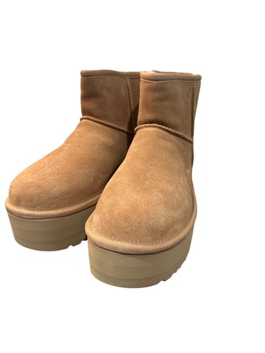 UGG Australia Clásicas Mini Botas de Plataforma Marrón Castaño Para Mujer Talla 7 - NUEVAS - Imagen 3 de 8