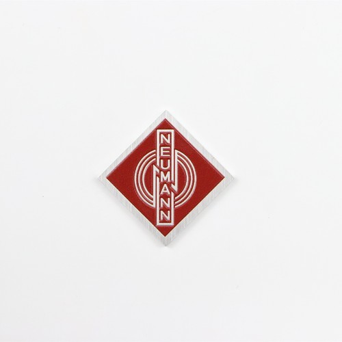 Neumann Logo Badge klein für Mikrofon oder 23 mm (0,9") x 23 mm (0,9") SILBER + rot - Bild 8 von 13