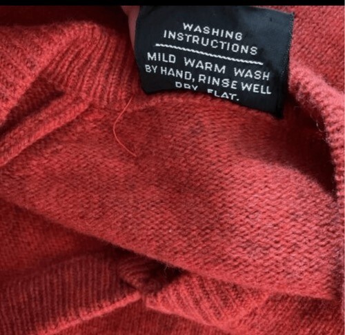 Suéter de Colección John Marrón 100% Pura Lana Merino Virgen Cuello en V Hombres Talla L Rojo AUS - Imagen 3 de 8