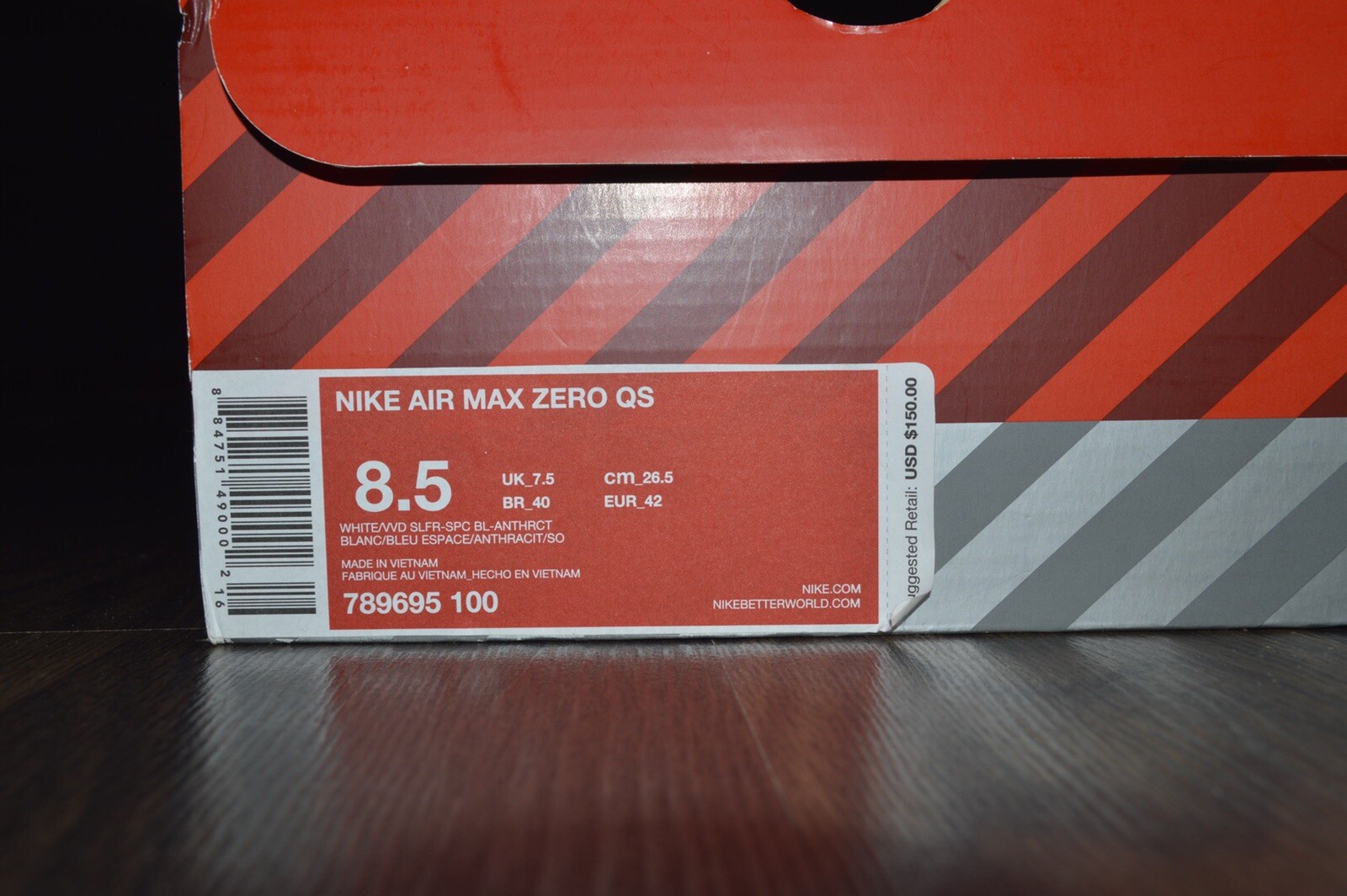 Nike Air Air Air Max Zero QS Size 8.5 f058f3 Nike Air Air Air Max Zero QS Size 8.5 f058f3