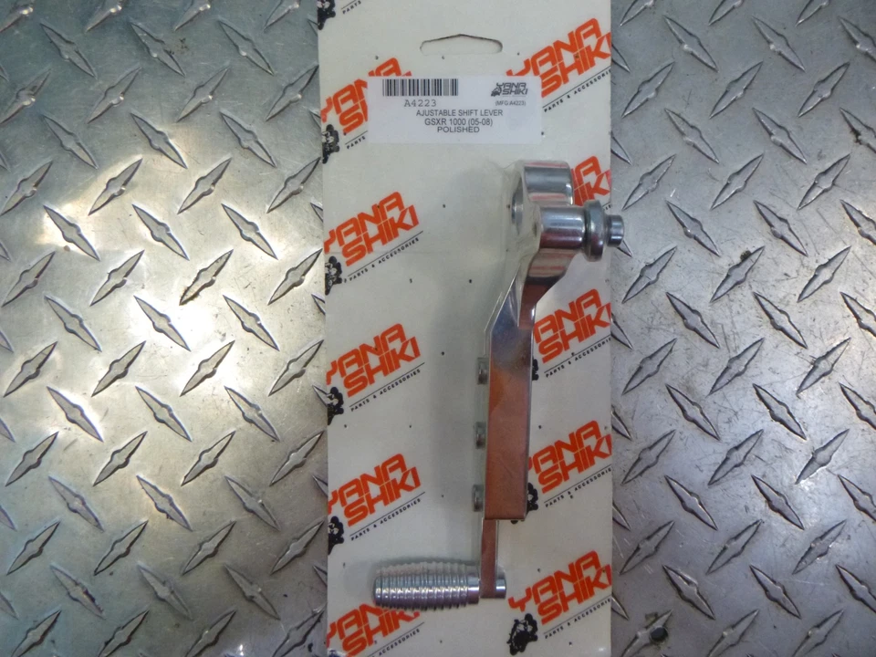 Pedal de cambio ajustable 05-08 Suzuki GSXR 1000 CNC cromo Billet NUEVO EE. UU. Foto 4 de 4