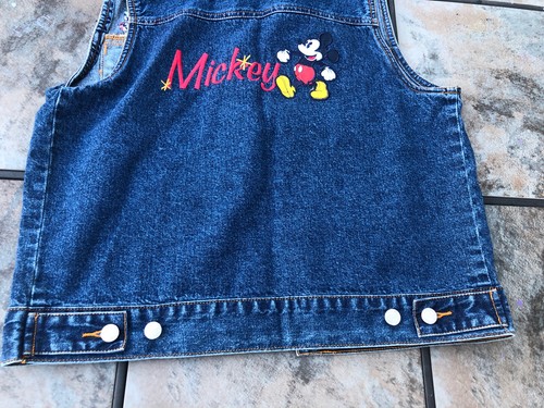Disney's Mickey Mouse Unlimited Jean Sleeveless Shirt Jacket Small - Picture 9 of 12